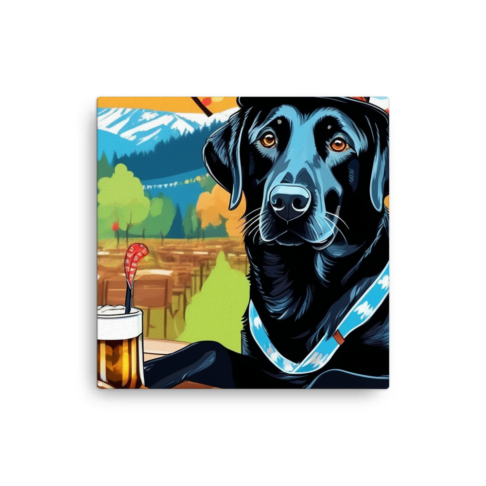 PugMug Custom Black Labrador Retriever Canvas