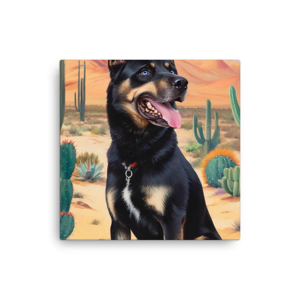 PugMug Custom Blue Canvas