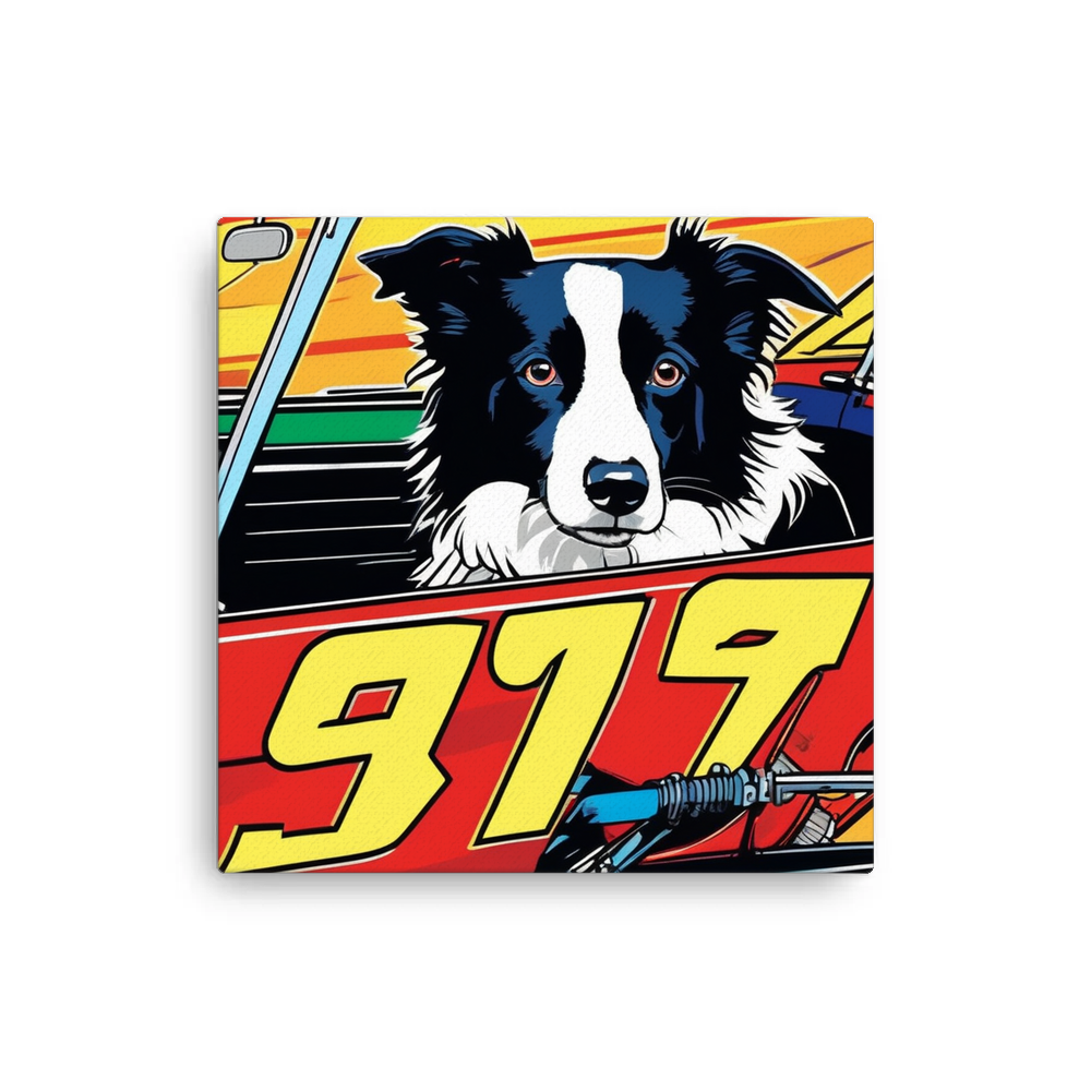 PugMug Custom Border Collie Canvas