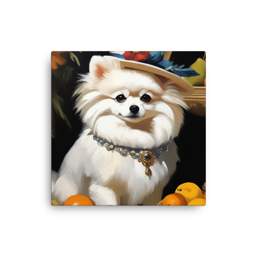 PugMug Custom White Pomeranian Canvas
