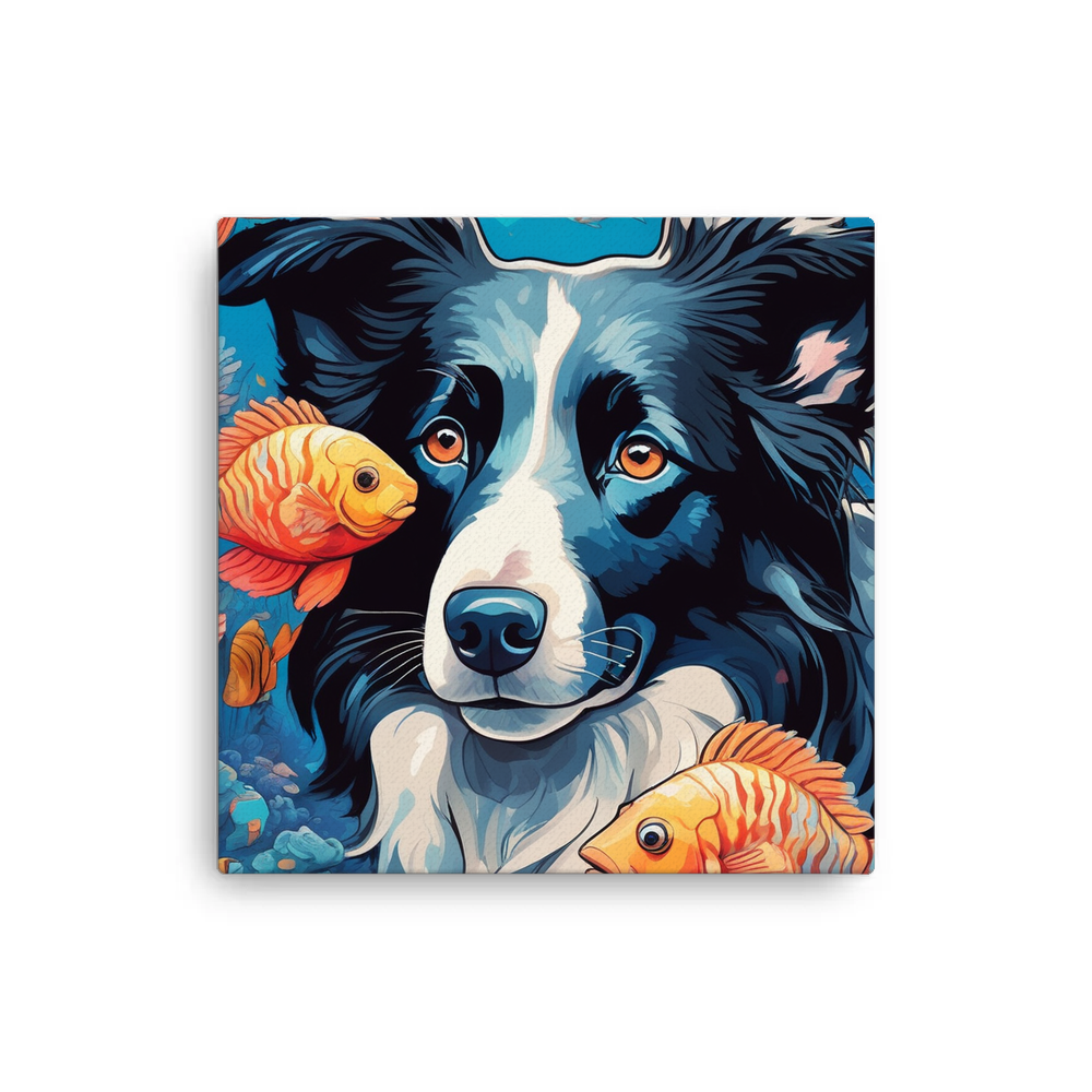 PugMug Custom Border Collie Canvas