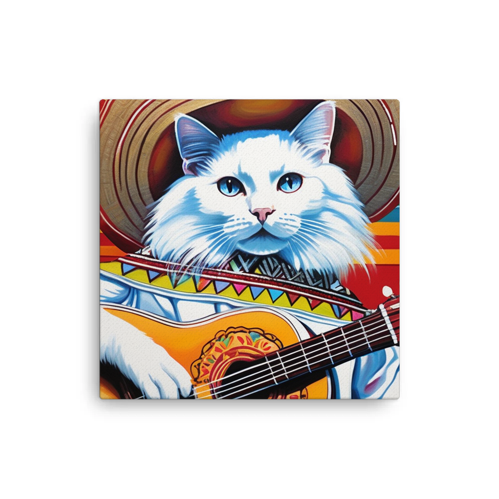 PugMug Custom White Ragdoll Cat Canvas
