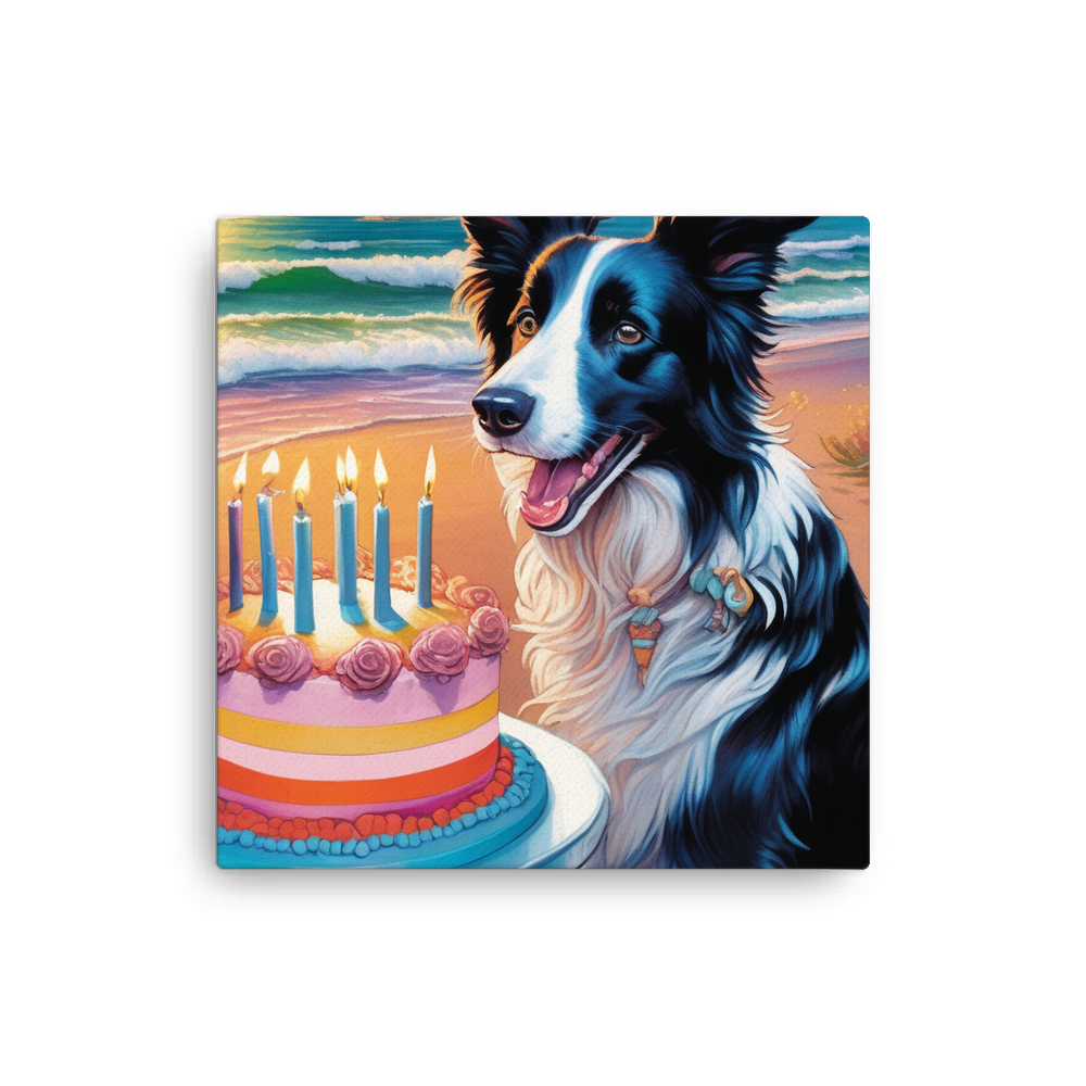 PugMug Custom Border Collie Canvas