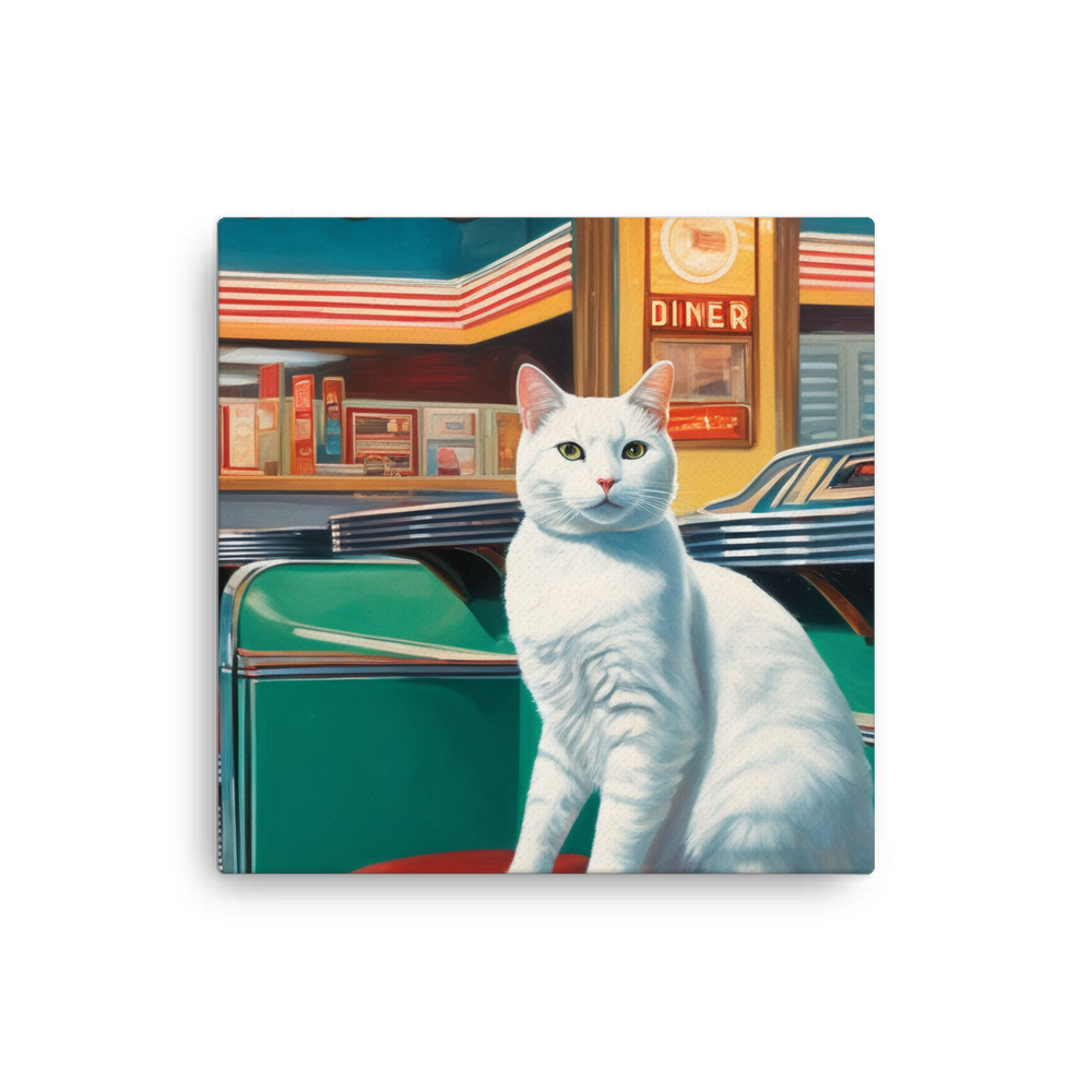 PugMug Custom White Companion Cat Canvas