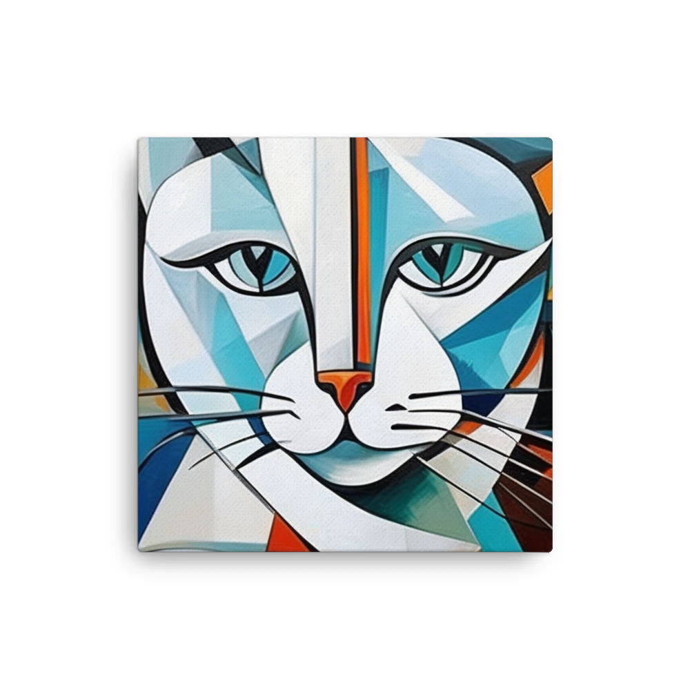 PugMug Custom White Companion Cat Canvas