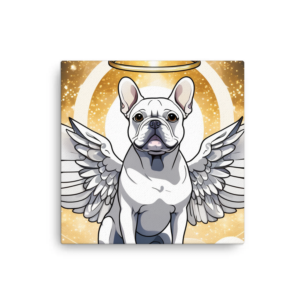 PugMug Custom White French Bulldog Canvas