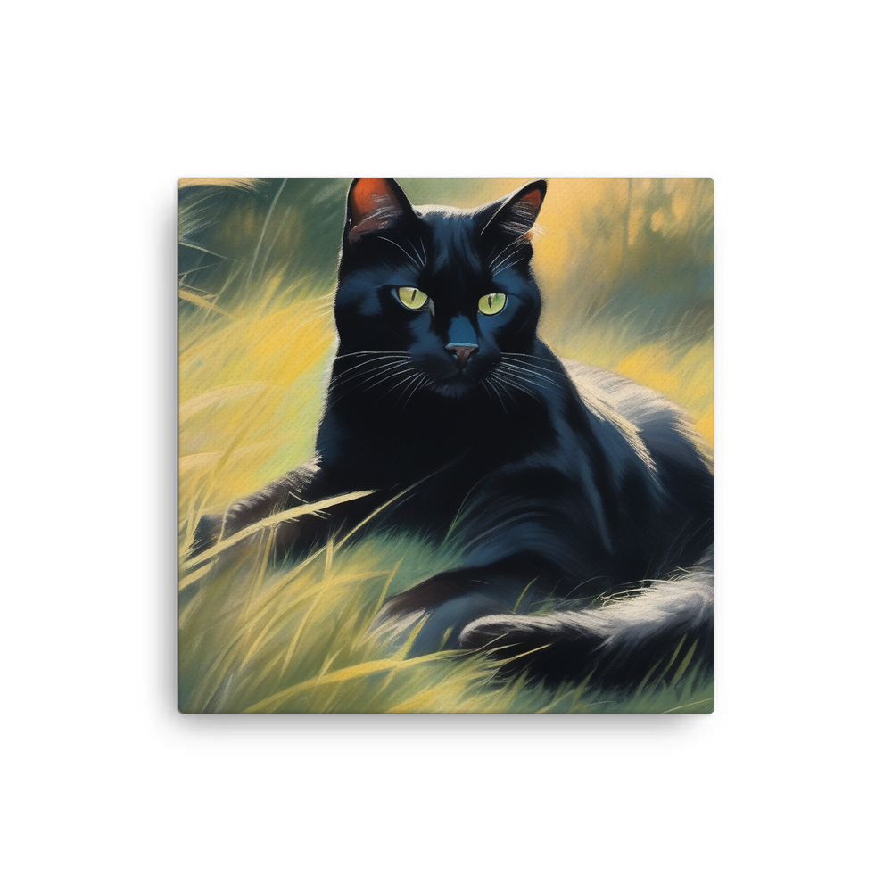 PugMug Custom Black Exotic Cat Canvas