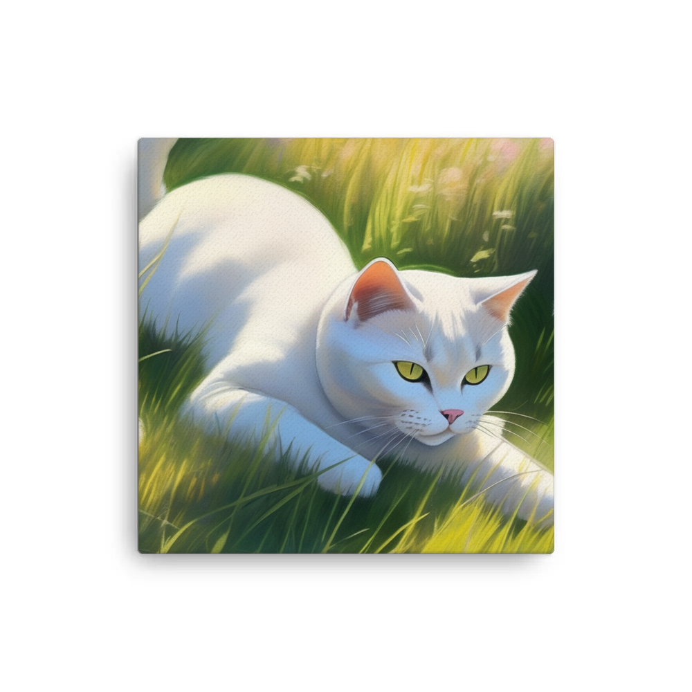 PugMug Custom White British Shorthair Cat Canvas