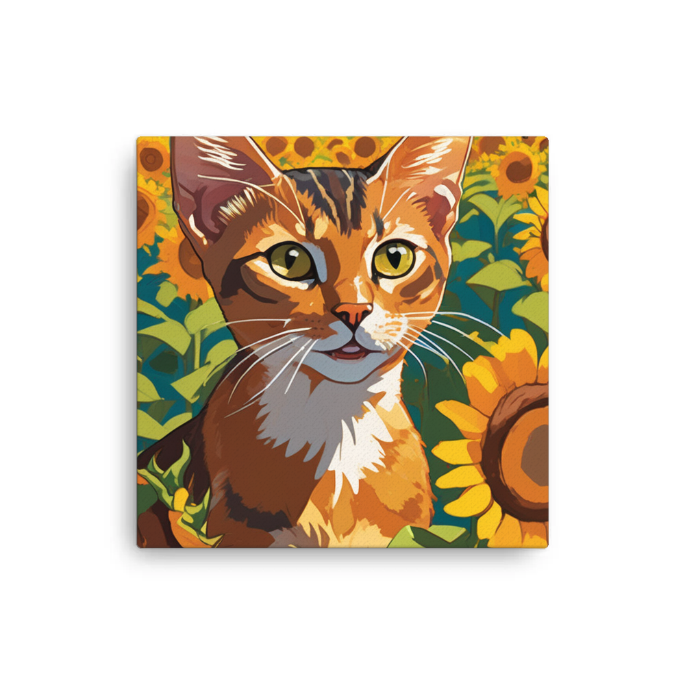 PugMug Custom Tabby Abyssinian Cat Canvas