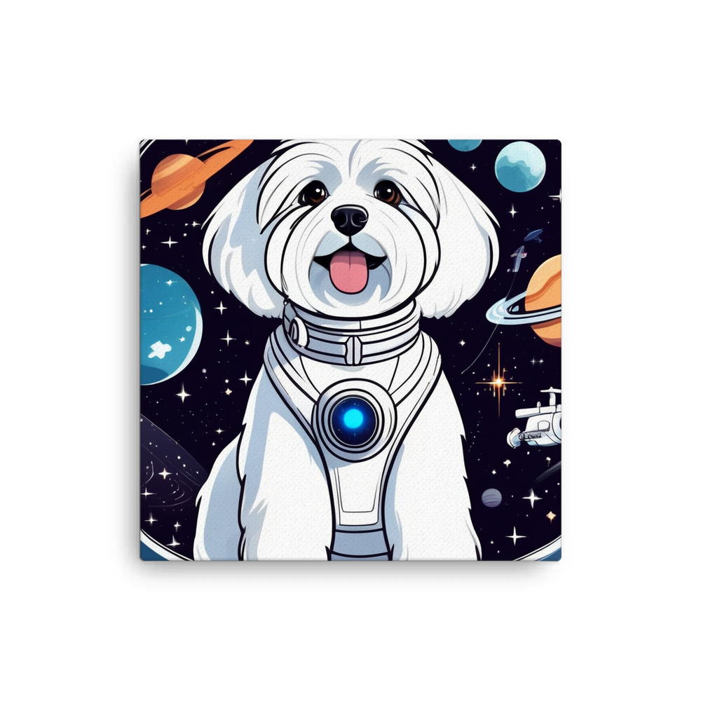 PugMug Custom White Havanese Dog Canvas