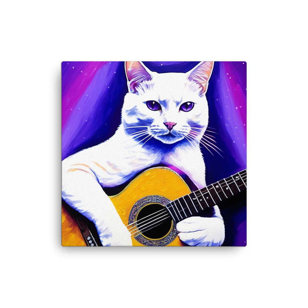 PugMug Custom White Companion Cat Canvas
