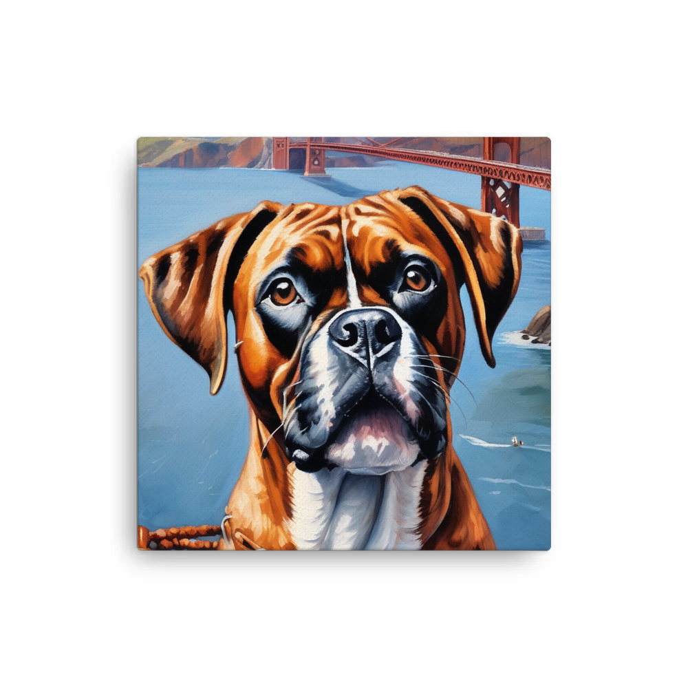 PugMug Custom Boxer Dog Canvas