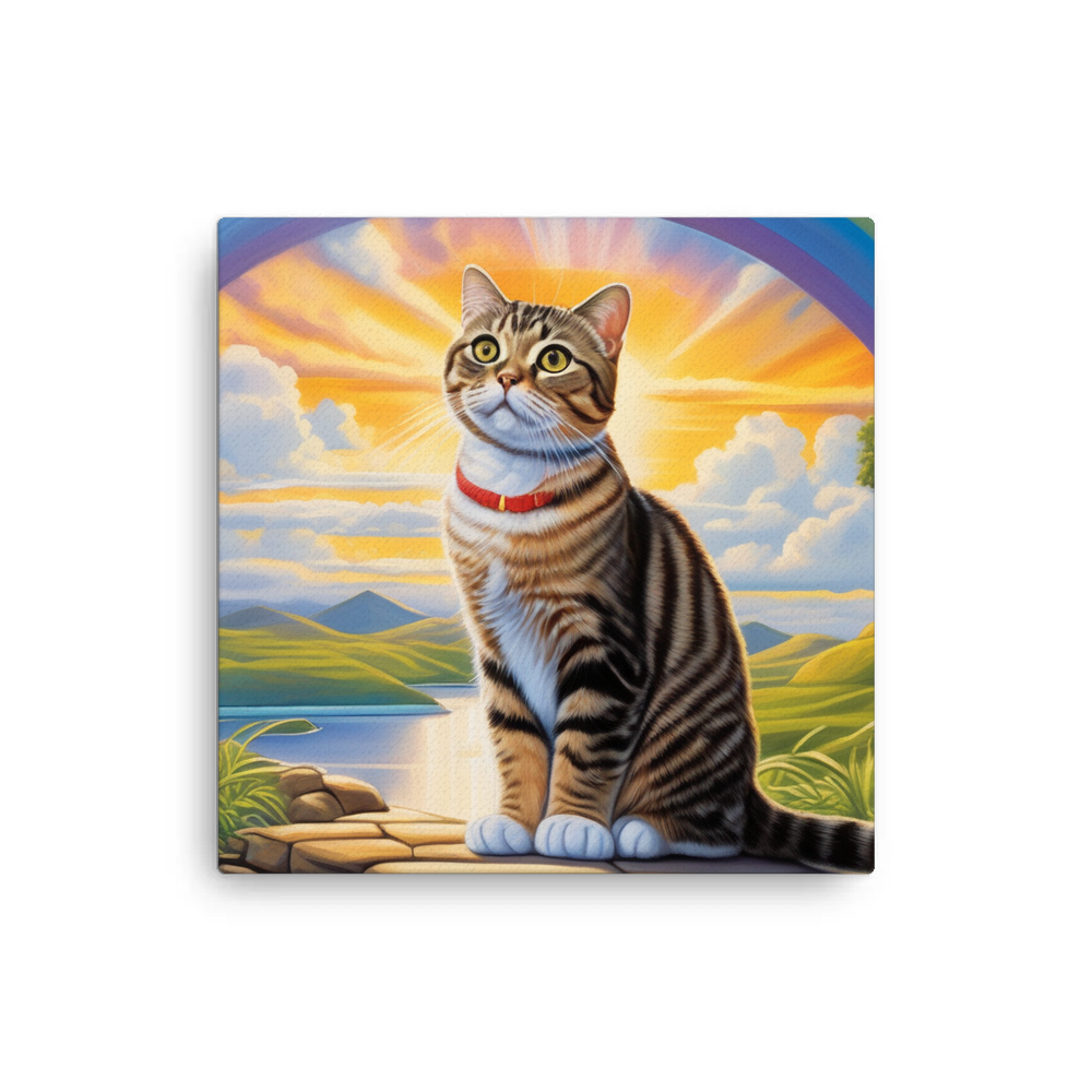 PugMug Custom Tabby Scottish Fold Cat Canvas