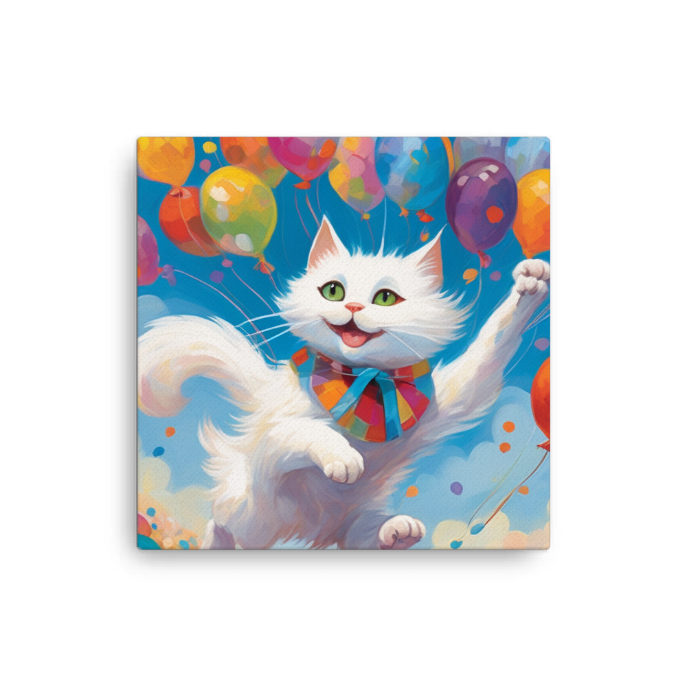 PugMug Custom White Companion Cat Canvas