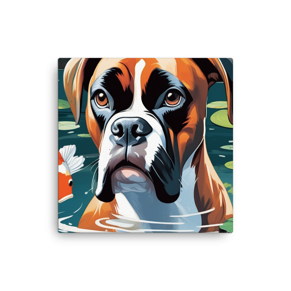 PugMug Custom Boxer Dog Canvas