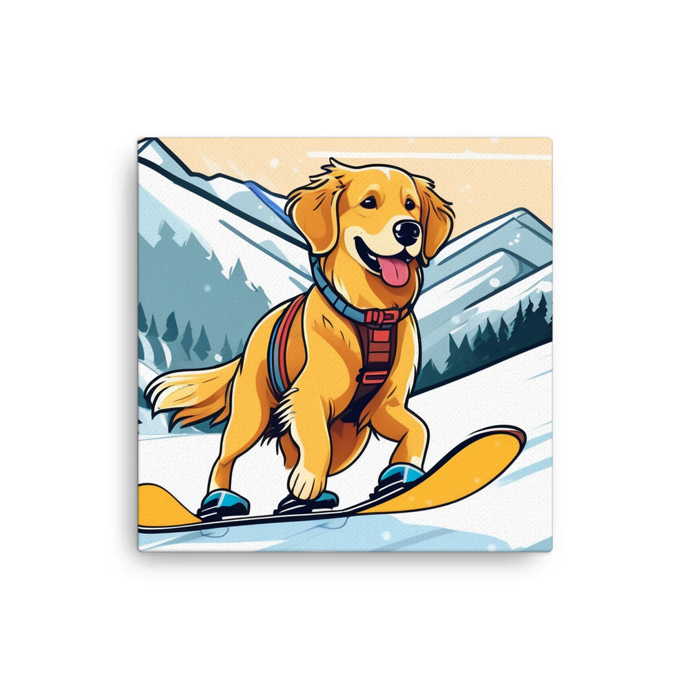 PugMug Custom Golden Retriever Canvas