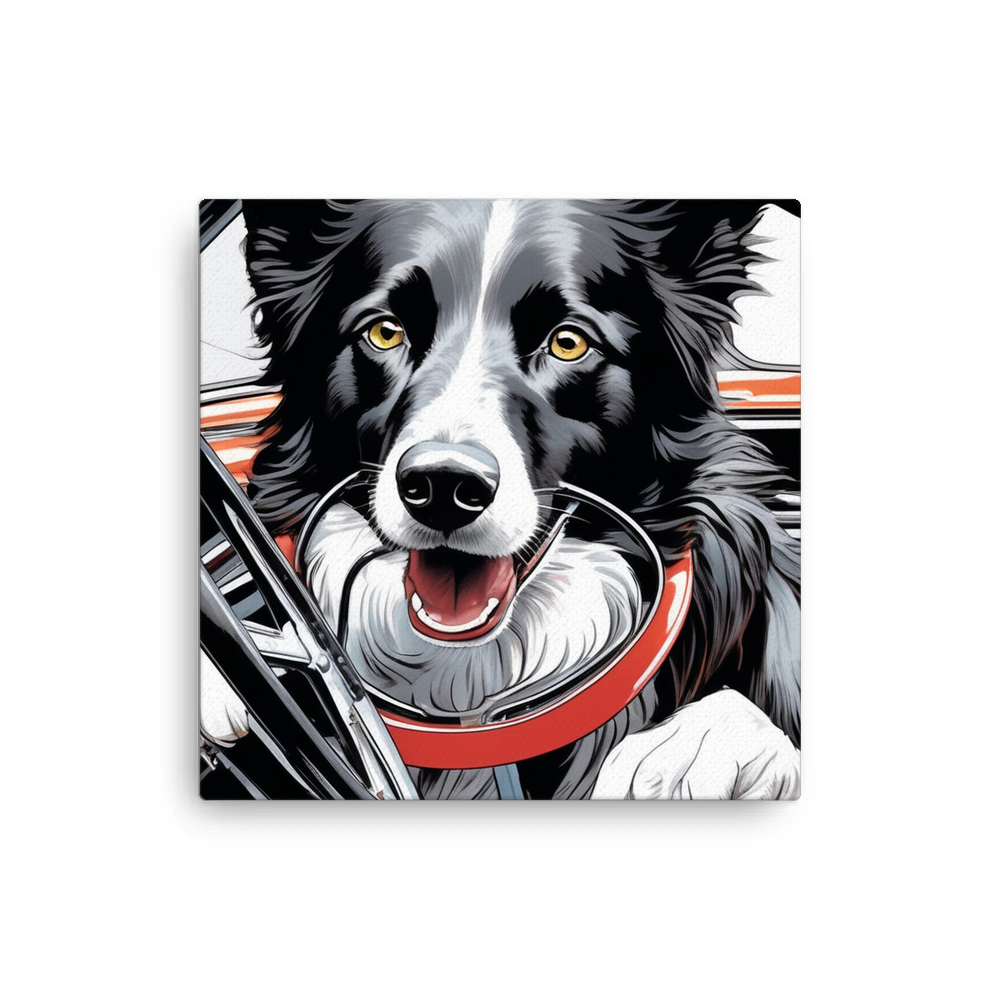 PugMug Custom Border Collie Canvas