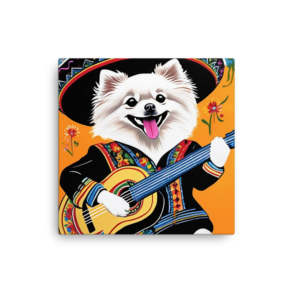 PugMug Custom White Pomeranian Canvas