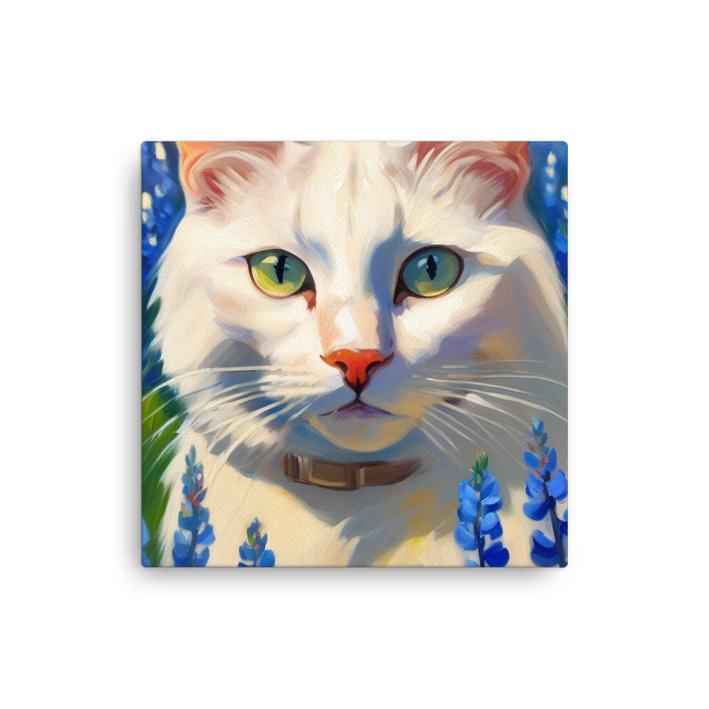 PugMug Custom White Companion Cat Canvas