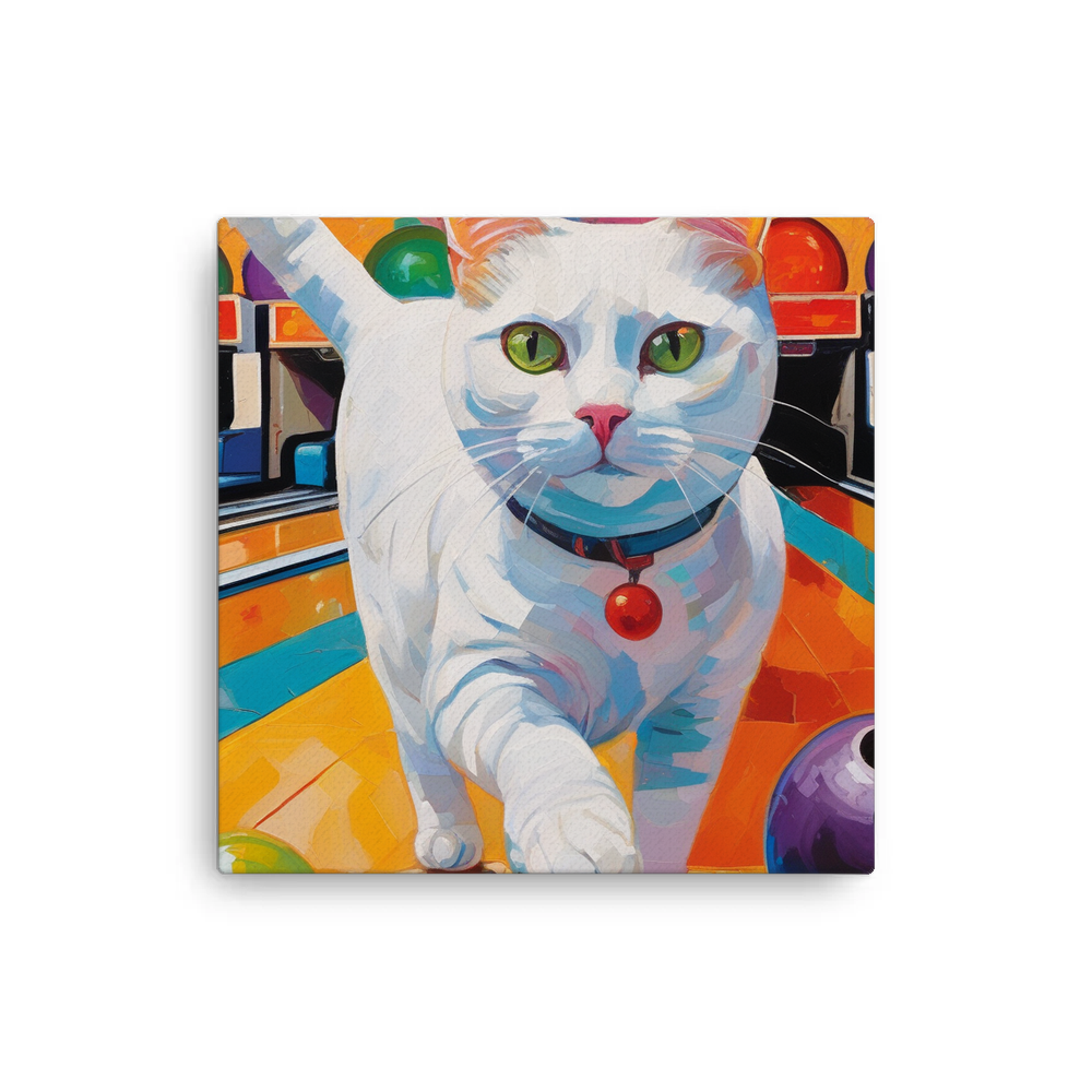 PugMug Custom White Companion Cat Canvas