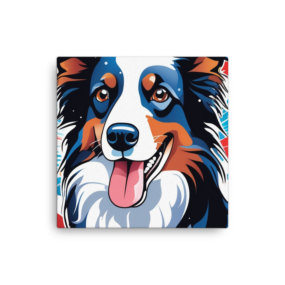 PugMug Custom Border Collie Canvas