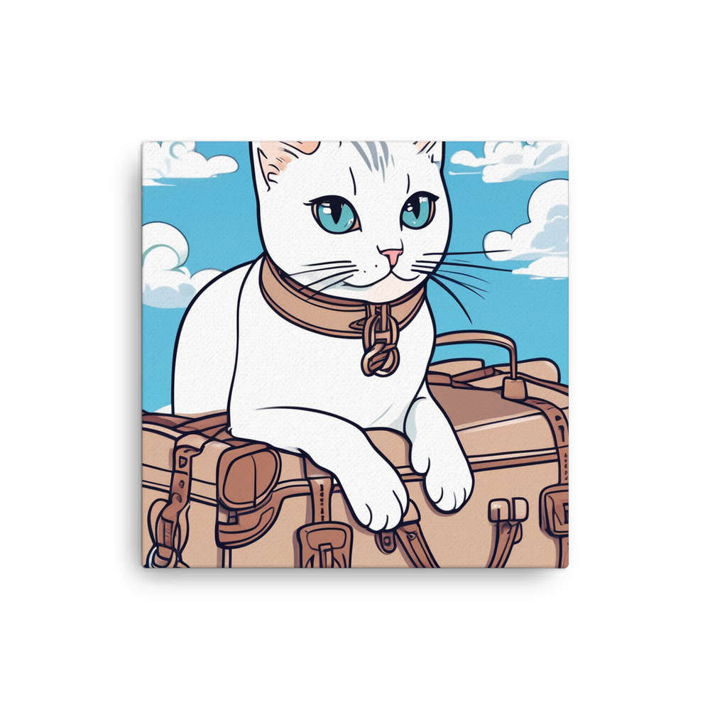 PugMug Custom White Companion Cat Canvas