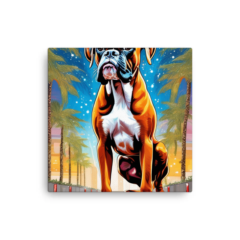 PugMug Custom Boxer Dog Canvas