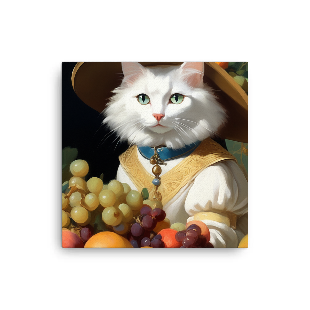 PugMug Custom White Companion Cat Canvas