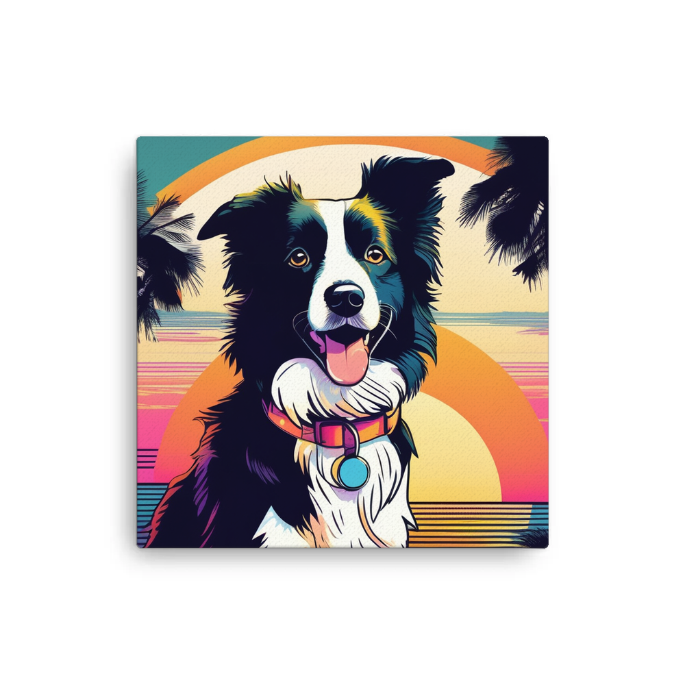 PugMug Custom Border Collie Canvas