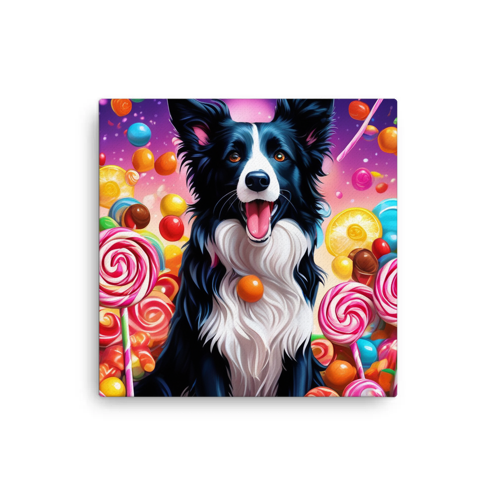 PugMug Custom Border Collie Canvas