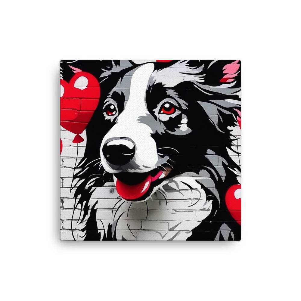 PugMug Custom Border Collie Canvas