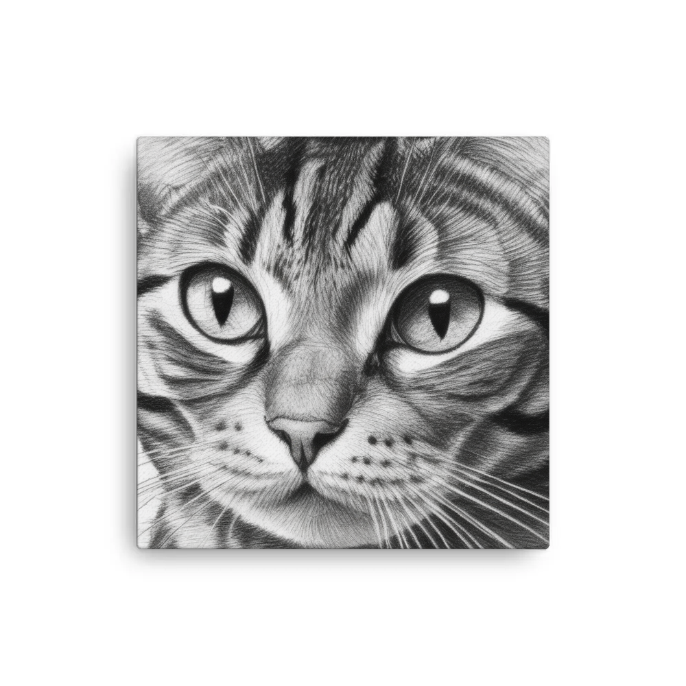 PugMug Custom Tabby American Shorthair Cat Canvas