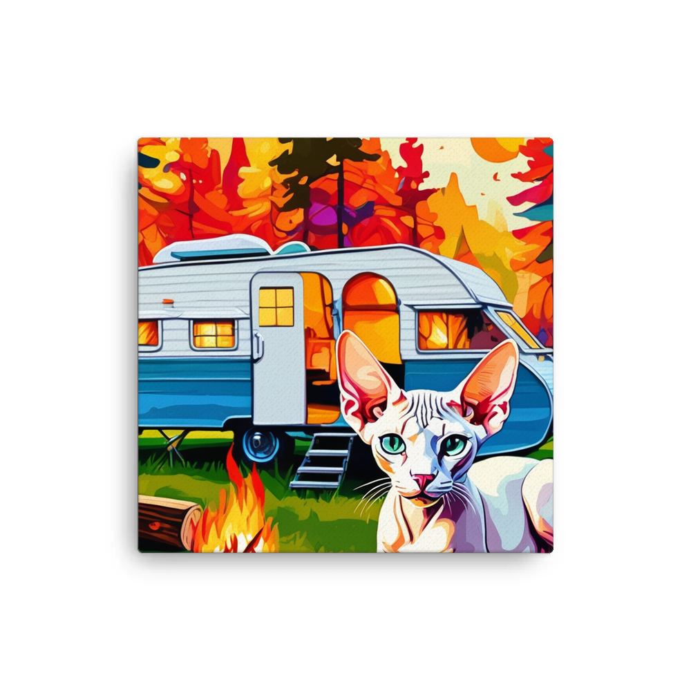 PugMug Custom White Sphynx Cat Canvas
