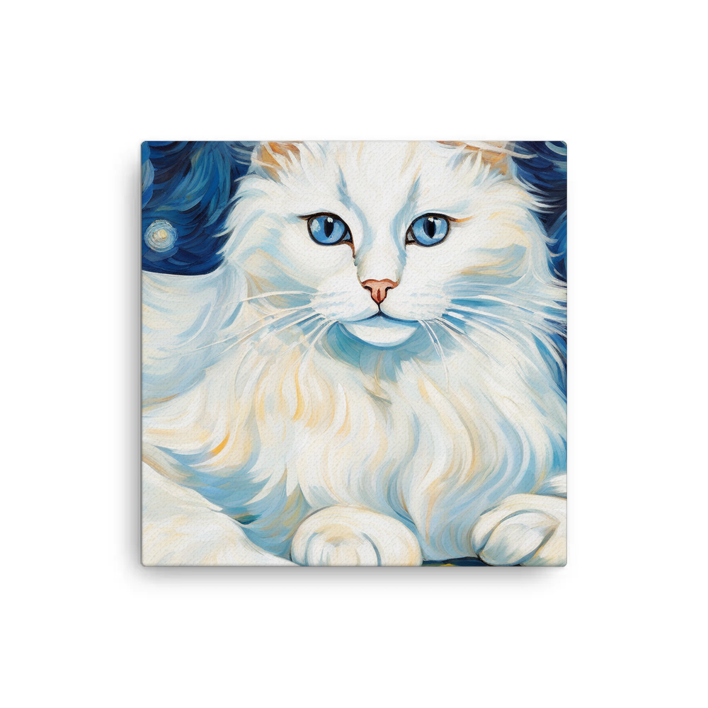 PugMug Custom White Ragdoll Cat Canvas
