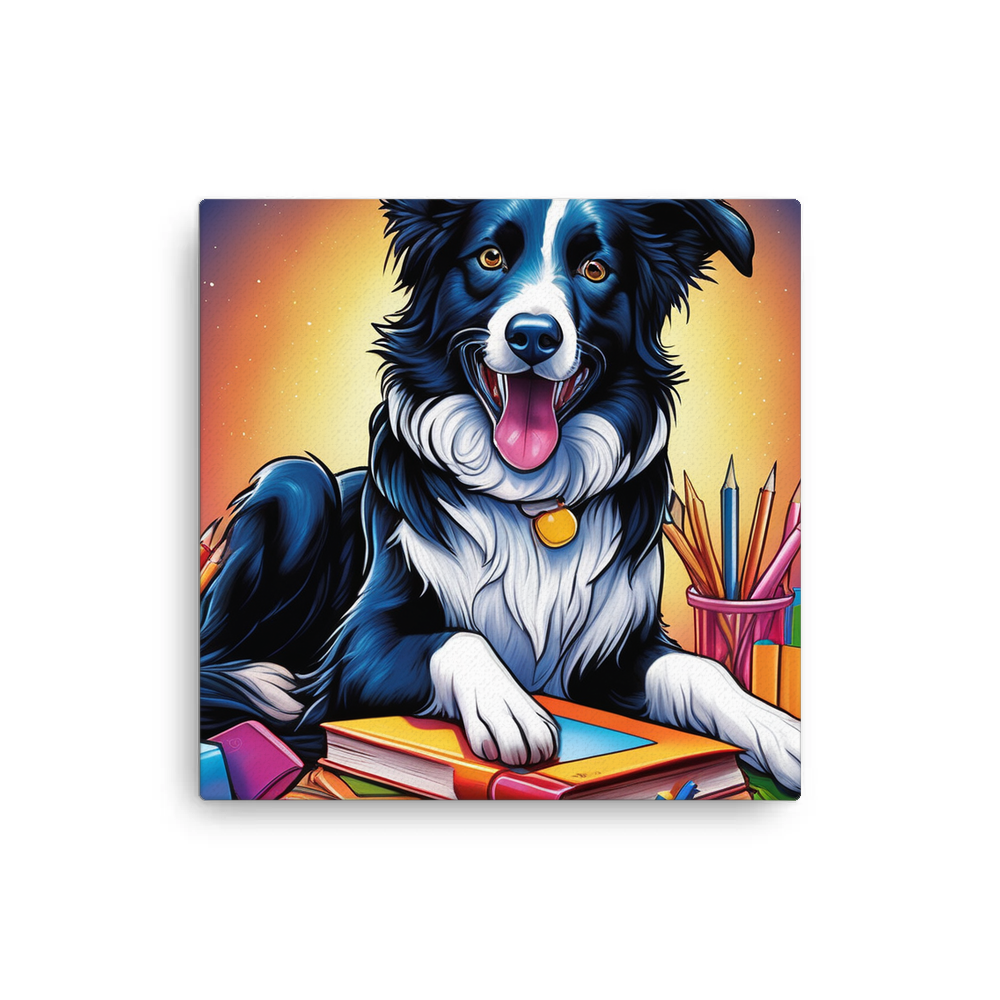 PugMug Custom Border Collie Canvas