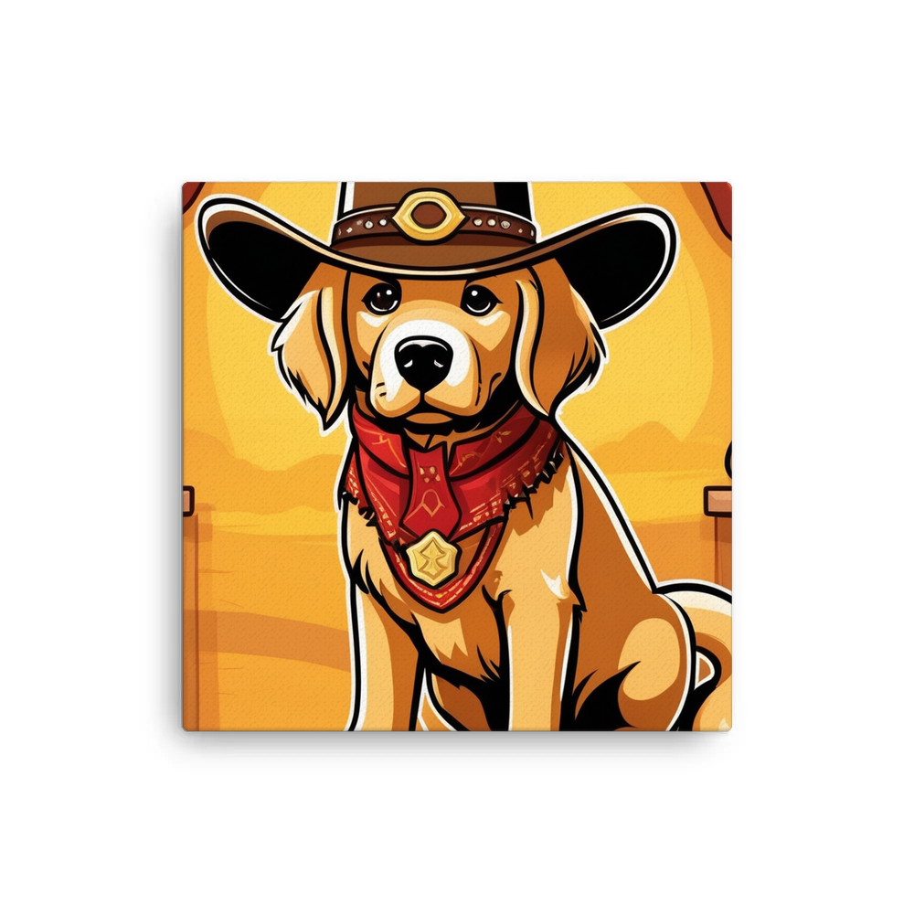 PugMug Custom Golden Retriever Canvas