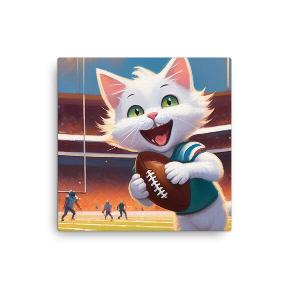 PugMug Custom White Companion Cat Canvas