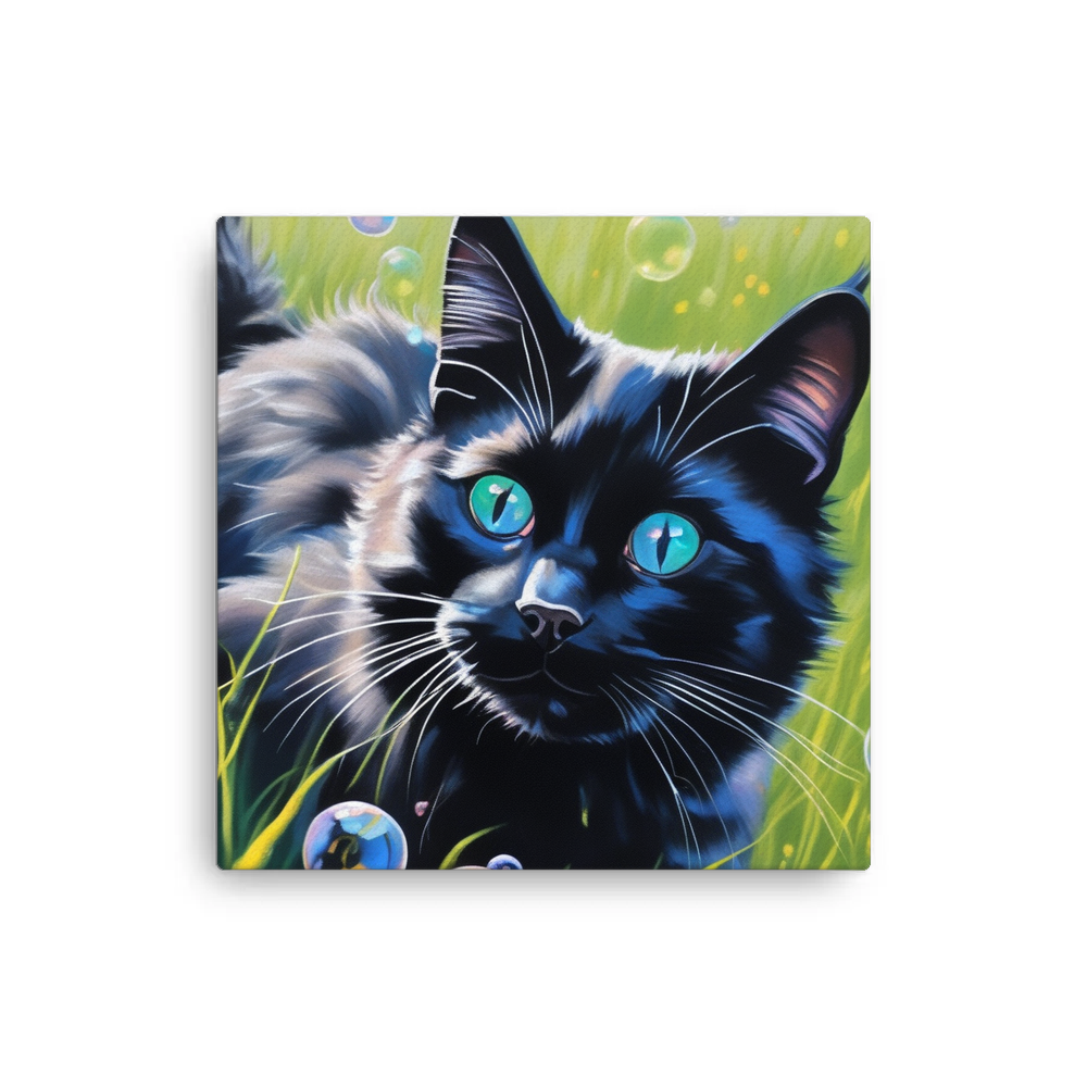 PugMug Custom Black Ragdoll Cat Canvas