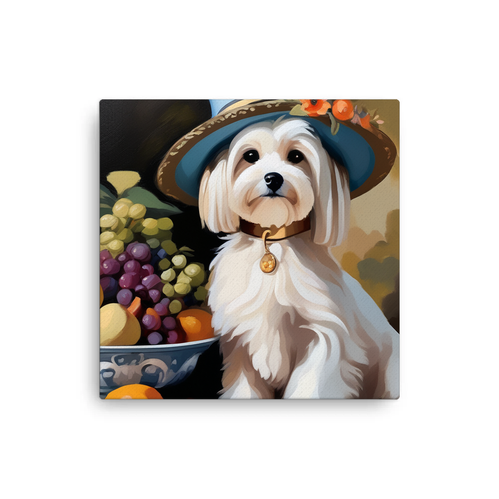PugMug Custom White Havanese Dog Canvas