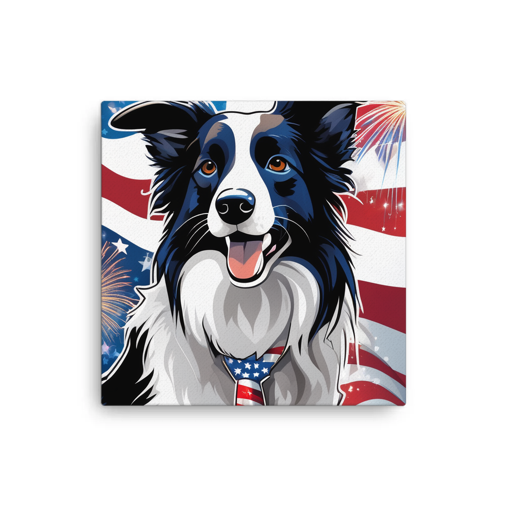 PugMug Custom Border Collie Canvas