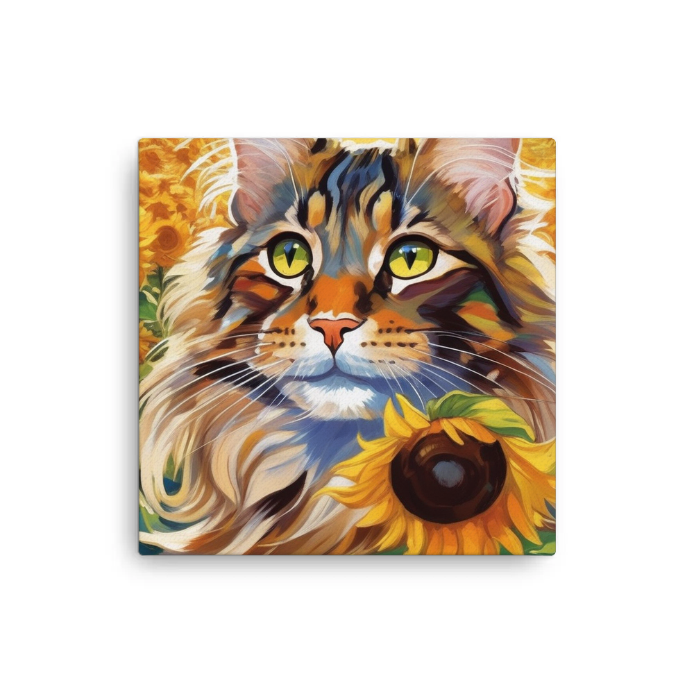PugMug Custom Tabby Maine Coon Cat Canvas