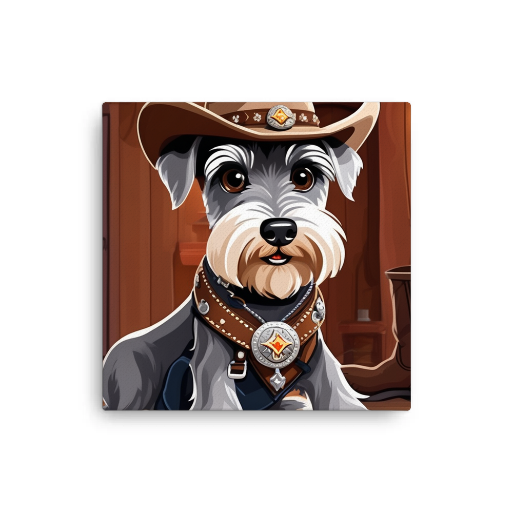 PugMug Custom Miniature Schnauzer Canvas