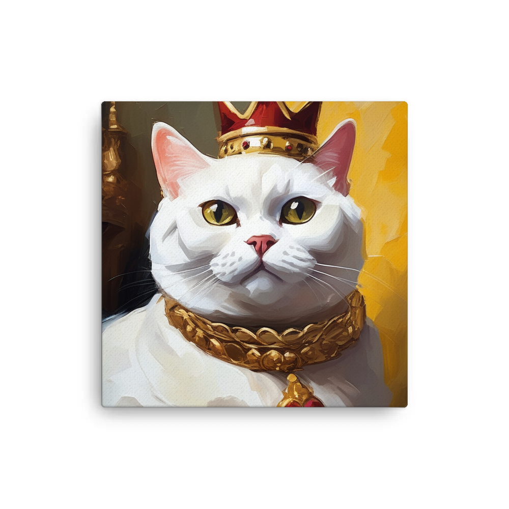 PugMug Custom White British Shorthair Cat Canvas