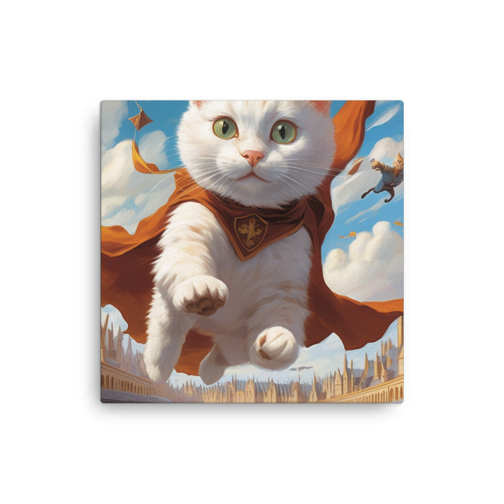 PugMug Custom White Companion Cat Canvas