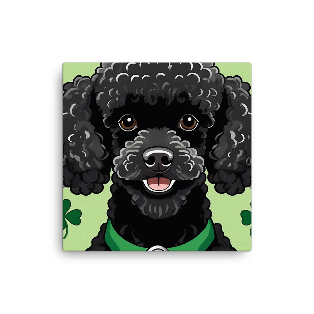 PugMug Custom Black Poodle Canvas