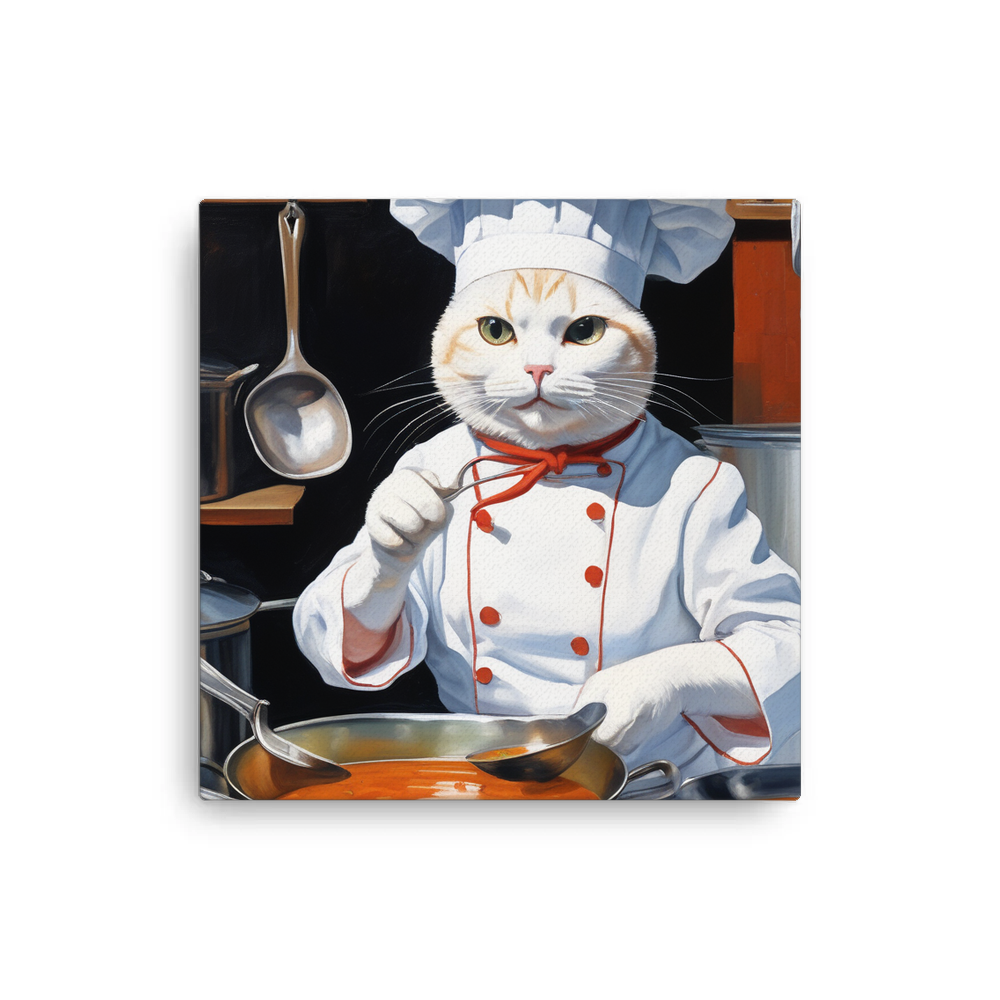 PugMug Custom White Companion Cat Canvas