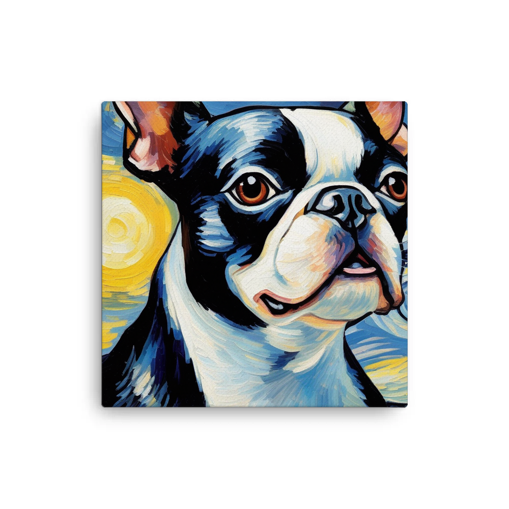 PugMug Custom Boston Terrier Canvas