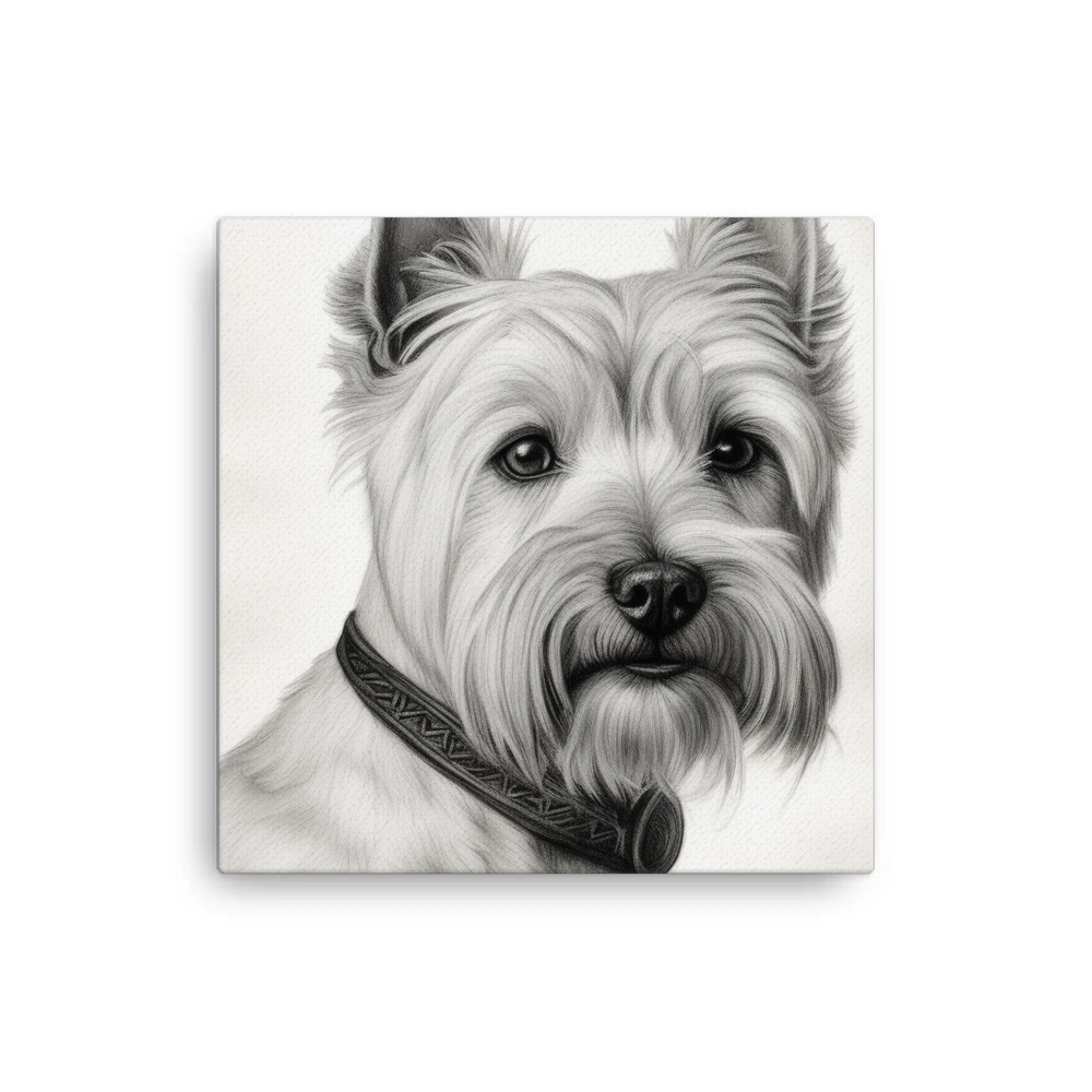 PugMug Custom West Highland White Terrier Canvas
