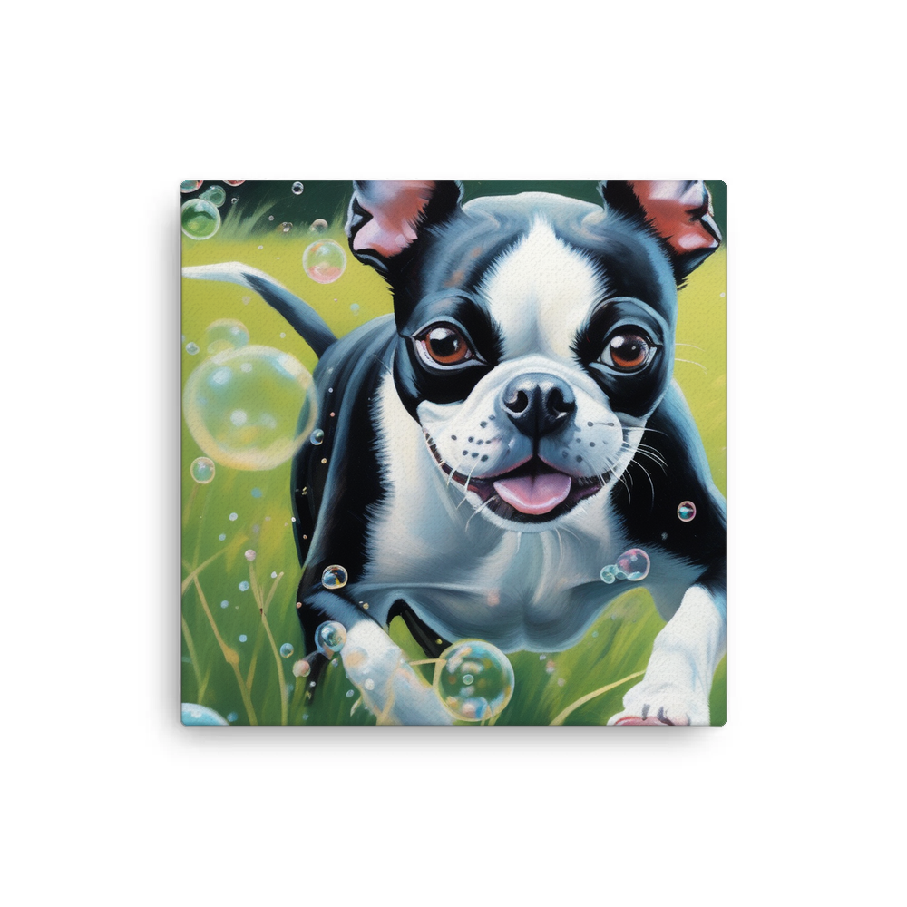 PugMug Custom Boston Terrier Canvas