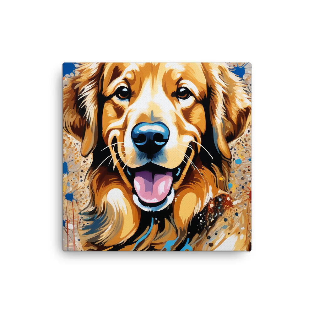 PugMug Custom Golden Retriever Canvas
